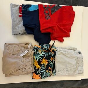 Toddler Boys 4T Clothing Bundle Calvin Klein Shorts Adidas Shirt Swim Trunks